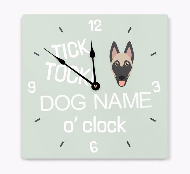 Tick Tock 'O' Clock: Personalised {breedFullName} Wall Clock